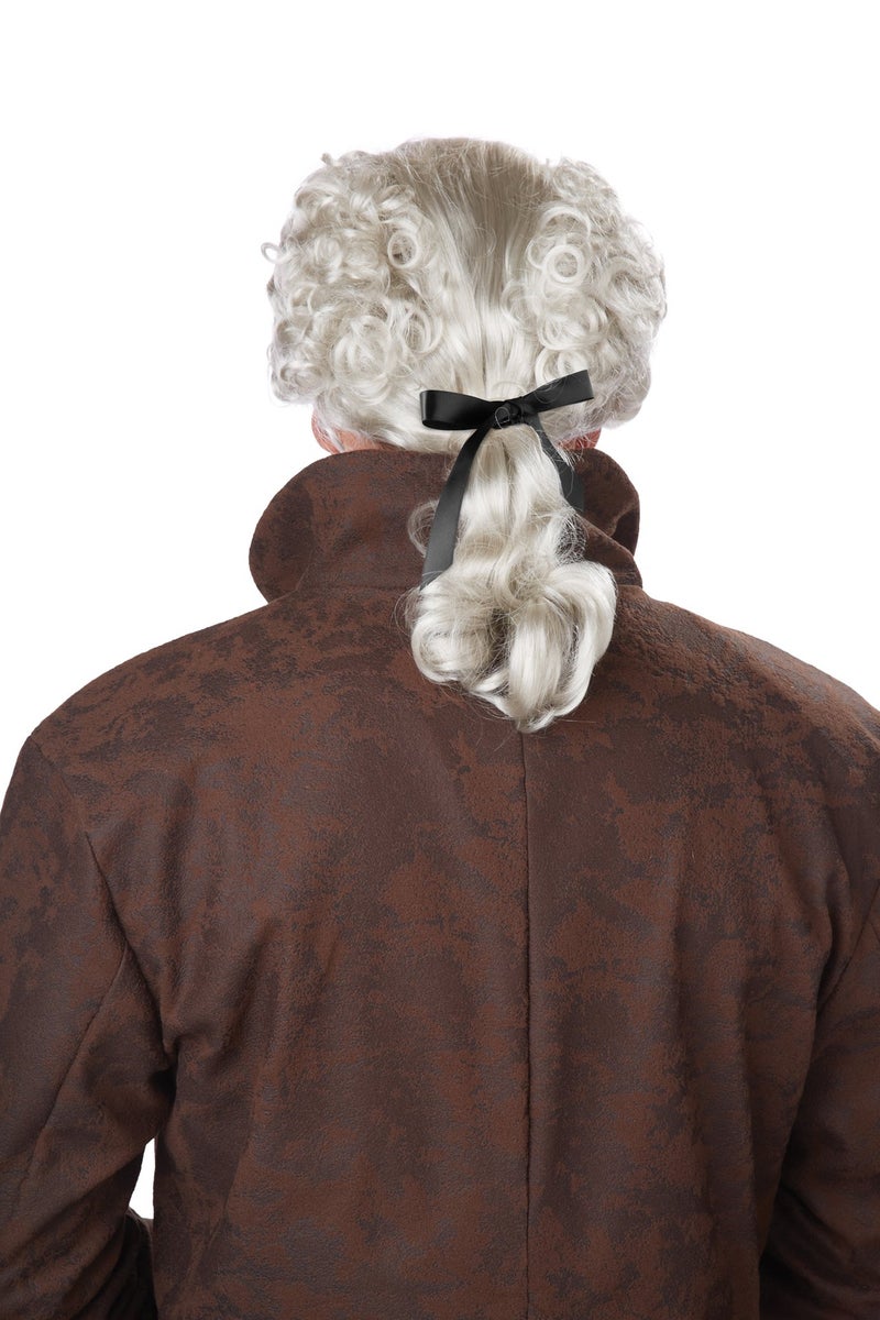 Rubies California Costumes Men's 18Th Century Peruke Wig, Grey, One Size - Image 2